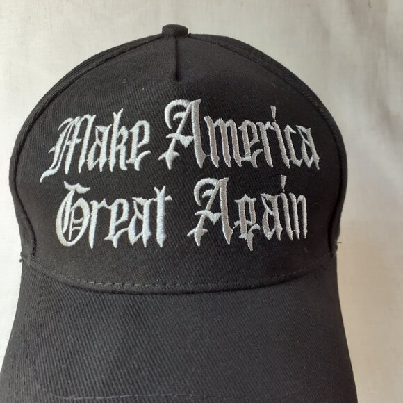 Make America Great Again - Black Baseball Cap - Adjustable Fit - Picture 8 of 13